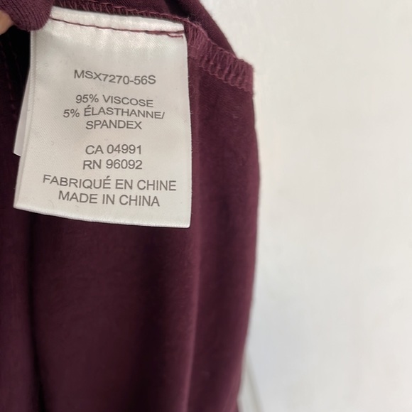 1X, eggplant long sleeve embellished - Picture 3 of 6